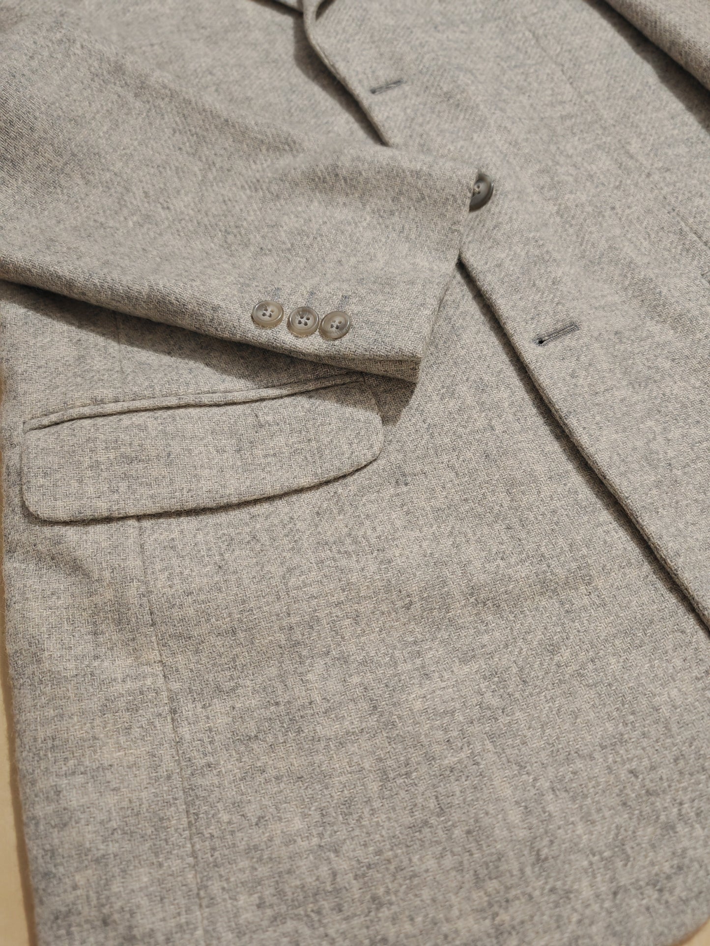 Giacca Fendi anni '90 in tweed grigio chiaro - tg. 48