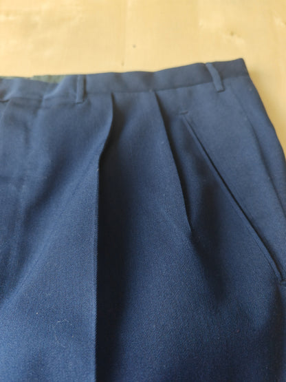 Completo sartoriale anni '60 twill di lana blu - tg. 50