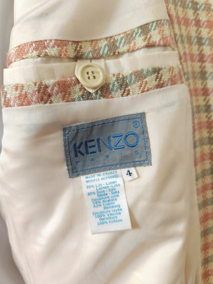 Giacca Kenzo anni '80 made in France in seta e lino - tg. 54/56