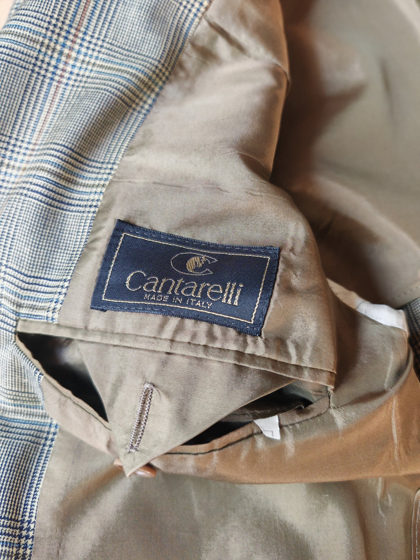 Giacca Cantarelli principe di Galles color salvia mezza fodera - tg. 48