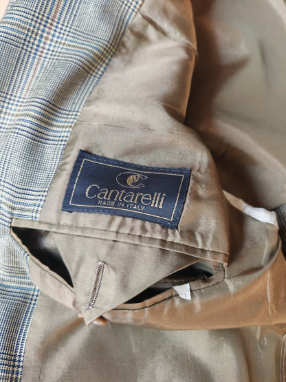 Giacca Cantarelli principe di Galles color salvia mezza fodera - tg. 48
