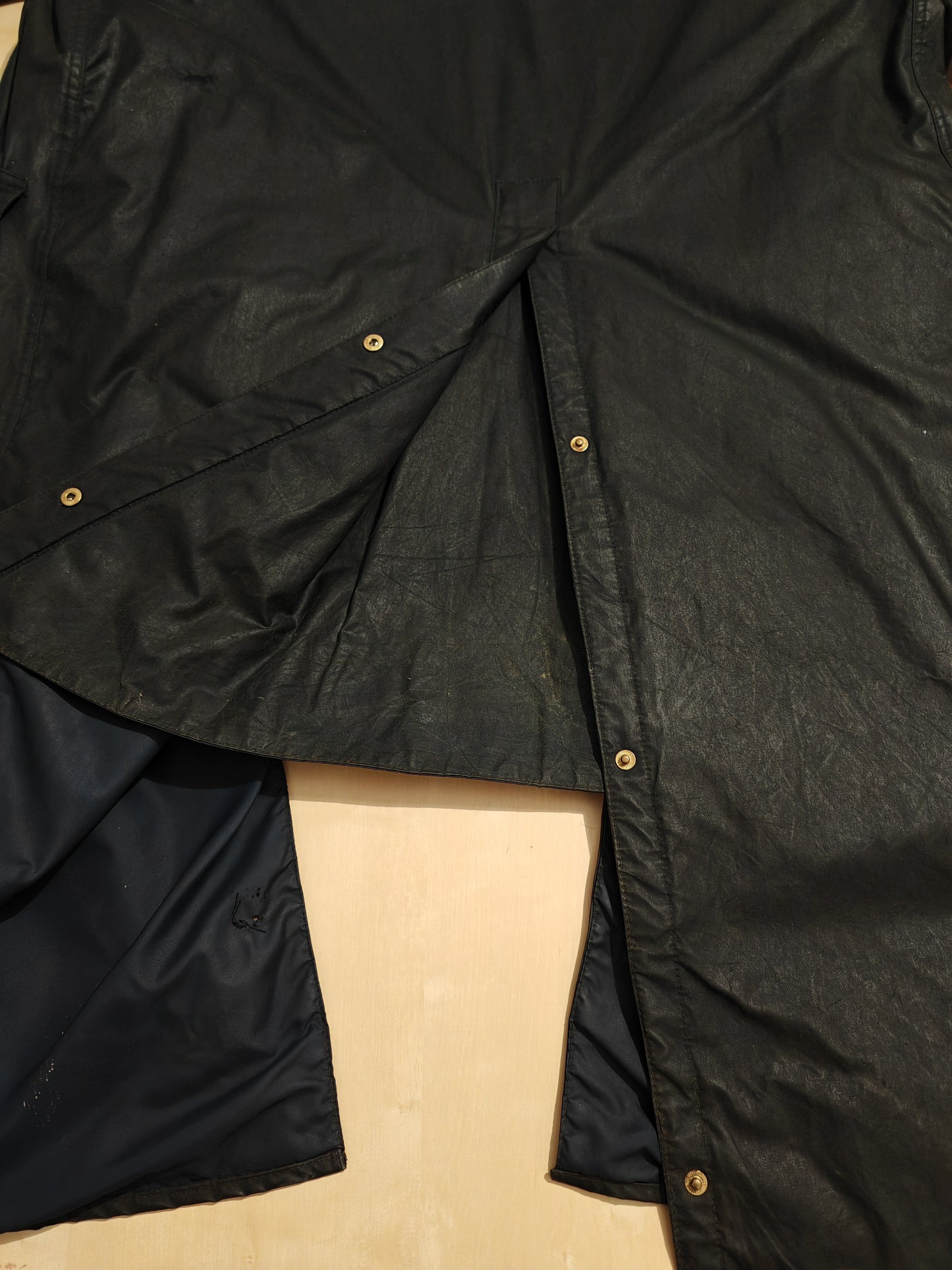 Barbour Burghley anni '80 due corone, nero - C40/102cm