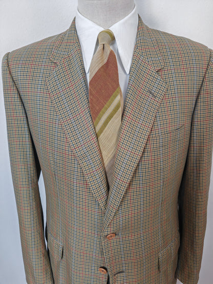 Giacca Burberrys estiva sfoderata in puro cotone quadretti - tg. 50