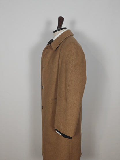 Cappotto raglan anni '70 in misto lana e cammello - tg. 46