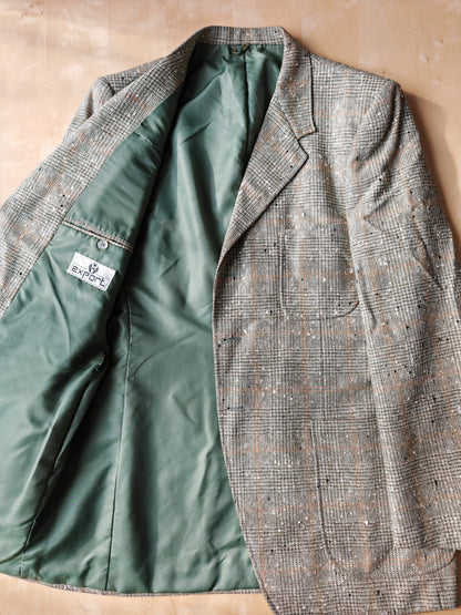 Giacca anni '70 in tweed bottonato tipo donegal - tg. 48/50