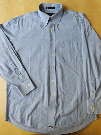 Camicia Tommy Hilfiger azzurra Glen check - L/XL (collo 41)
