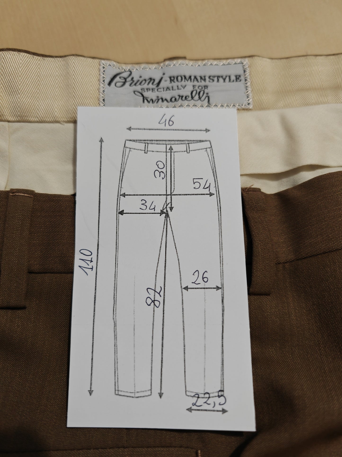 Pantalone Brioni vintage frescolana - tg. 50