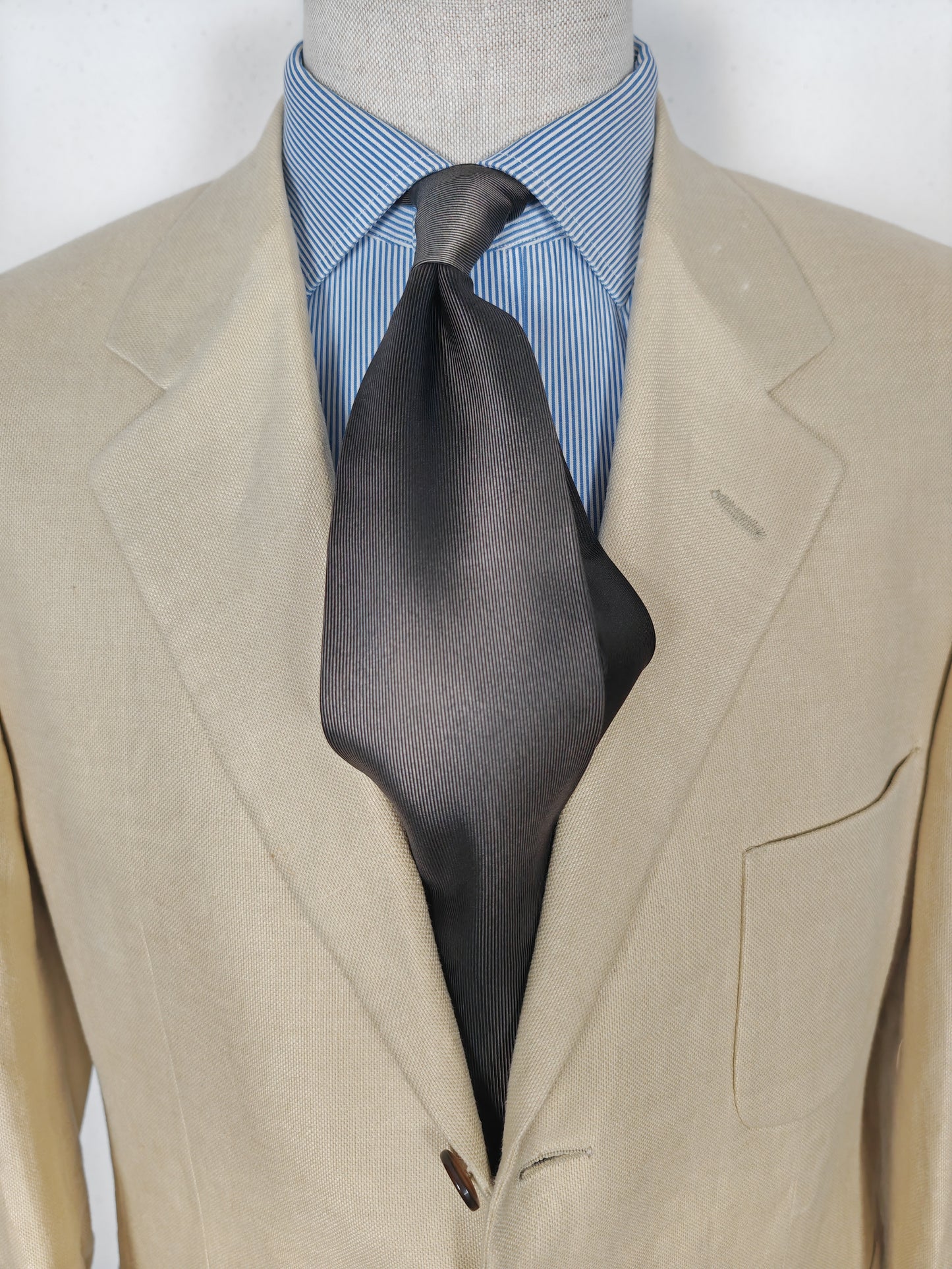 Cravatta Gucci sfumata marrone e nocciola