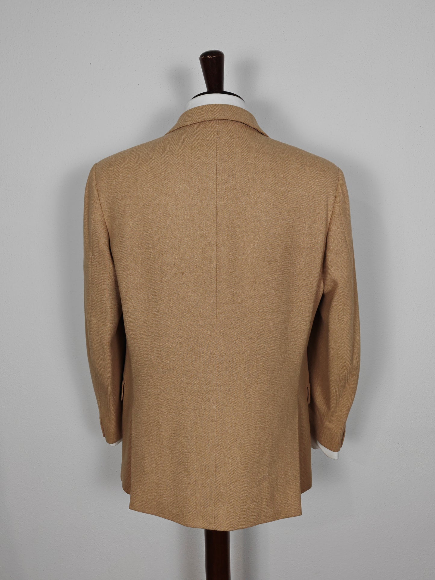 Giacca spigata in puro cammello - tg. 50