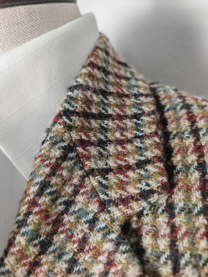 Giacca anni '80 in tweed pied-de-poule - tg. 50