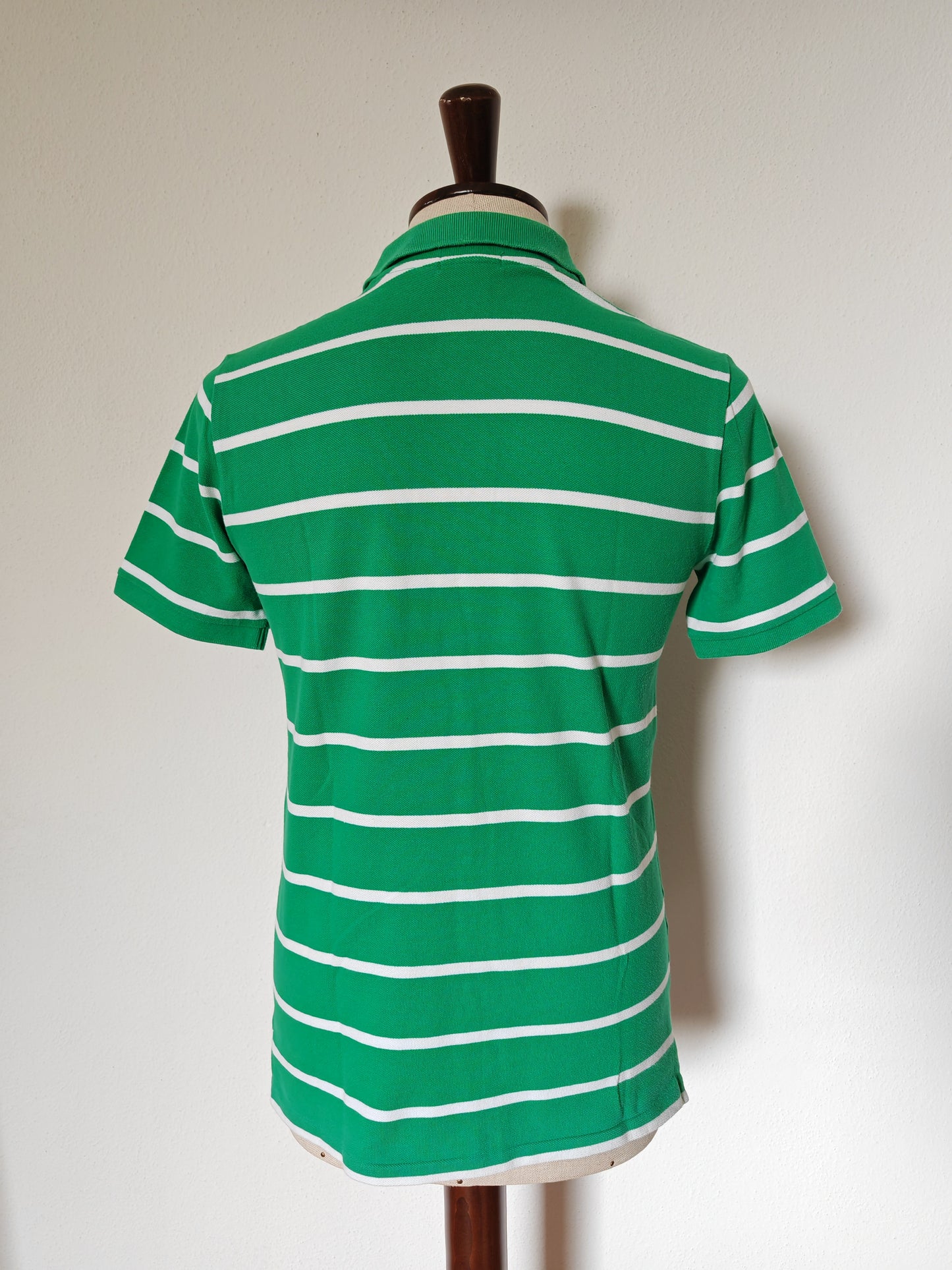 Polo Ralph Lauren verde righe bianche - S/M