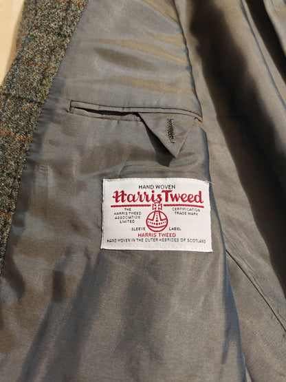 Giacca anni '80 in Harris Tweed finestrato - tg. 52/54