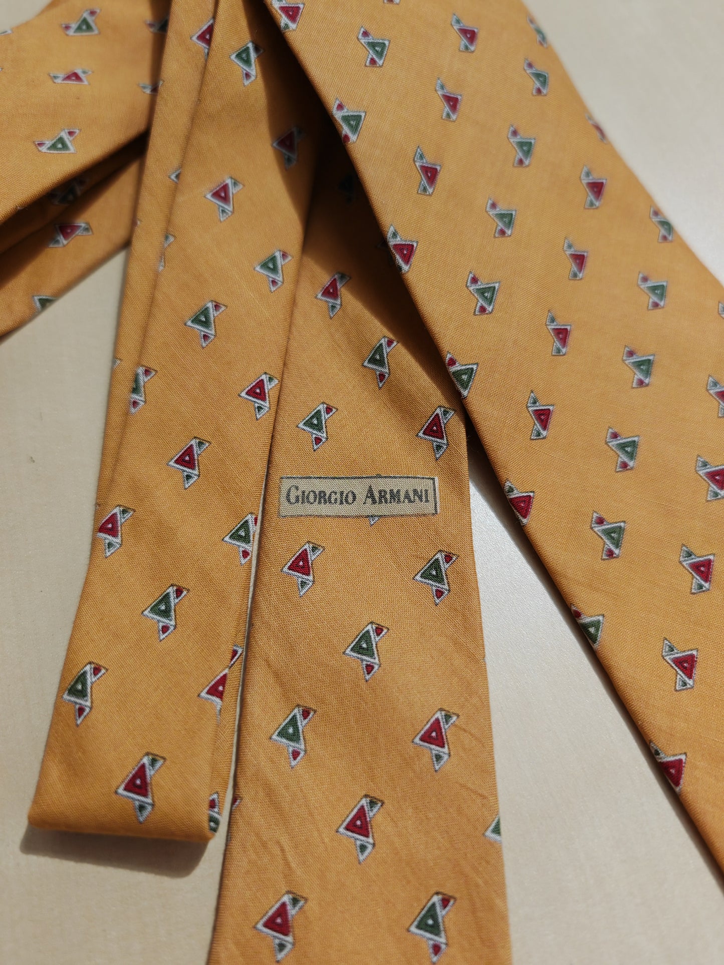 Giorgio Armani vintage cotton tie 