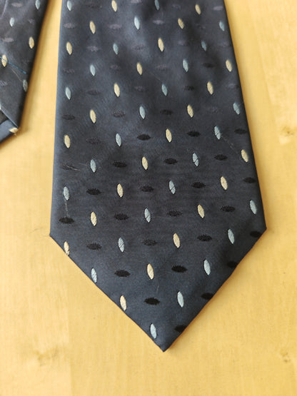 Cravatta in raso micro fantasia