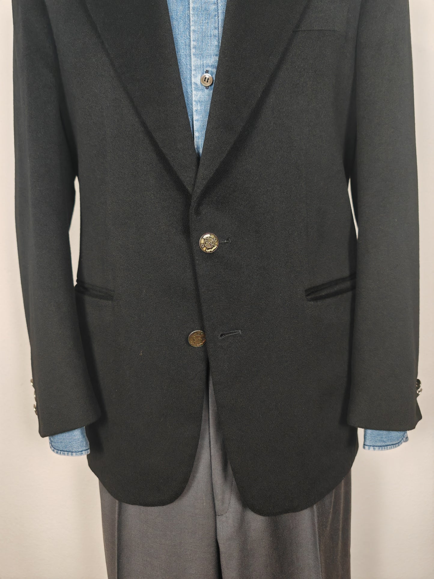 Blazer in panno lana e cashmere tessuto Loro Piana - tg. 48