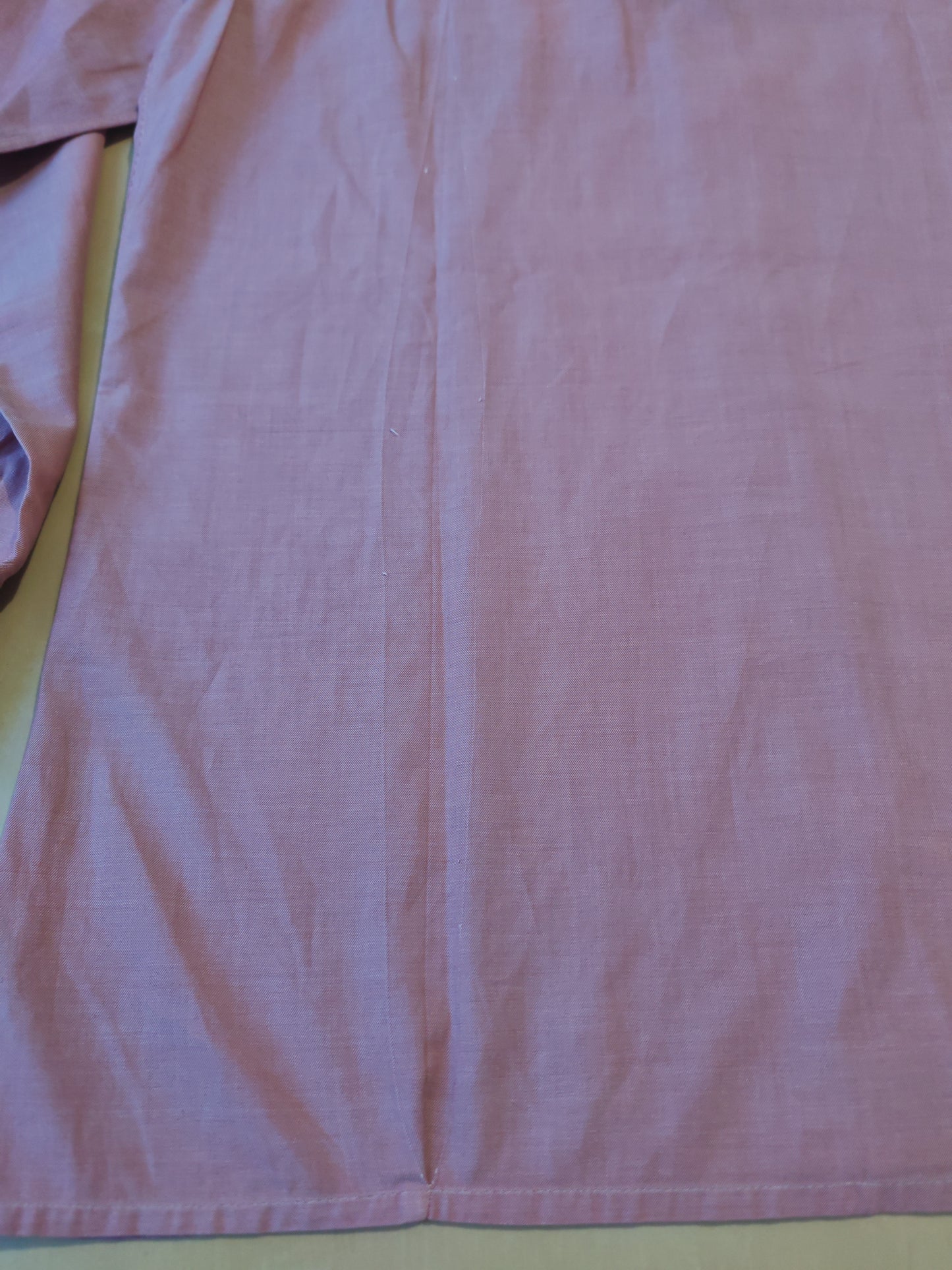 Camicia sartoriale in twill rosso/rosa cangiante - tg. S collo 39/40