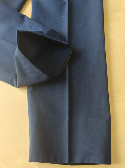 Completo sartoriale anni '60 twill di lana blu - tg. 50