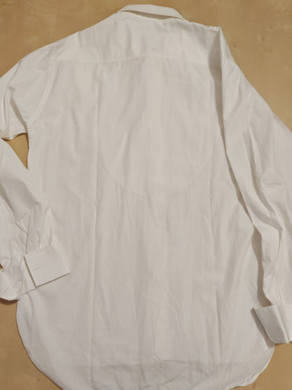 Camicia sartoriale da smoking con collo mezzo francese - tg. M collo 40