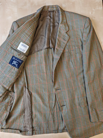 Giacca Burberrys estiva sfoderata in puro cotone quadretti - tg. 50