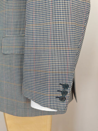 Giacca Pierre Cardin anni '80 chek in tela frescolana - tg. 50/52