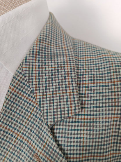 Giacca anni '80 quadretti check 100% cotone - tg. 52