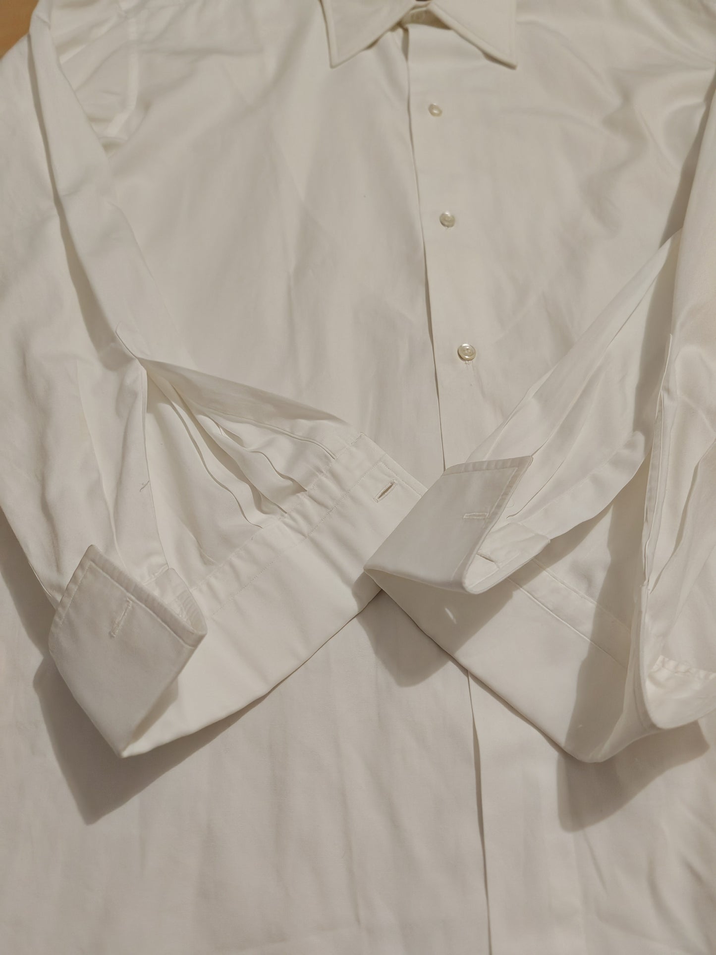 Camicia da smoking anni '70 con collo italiano - tg. M collo 40