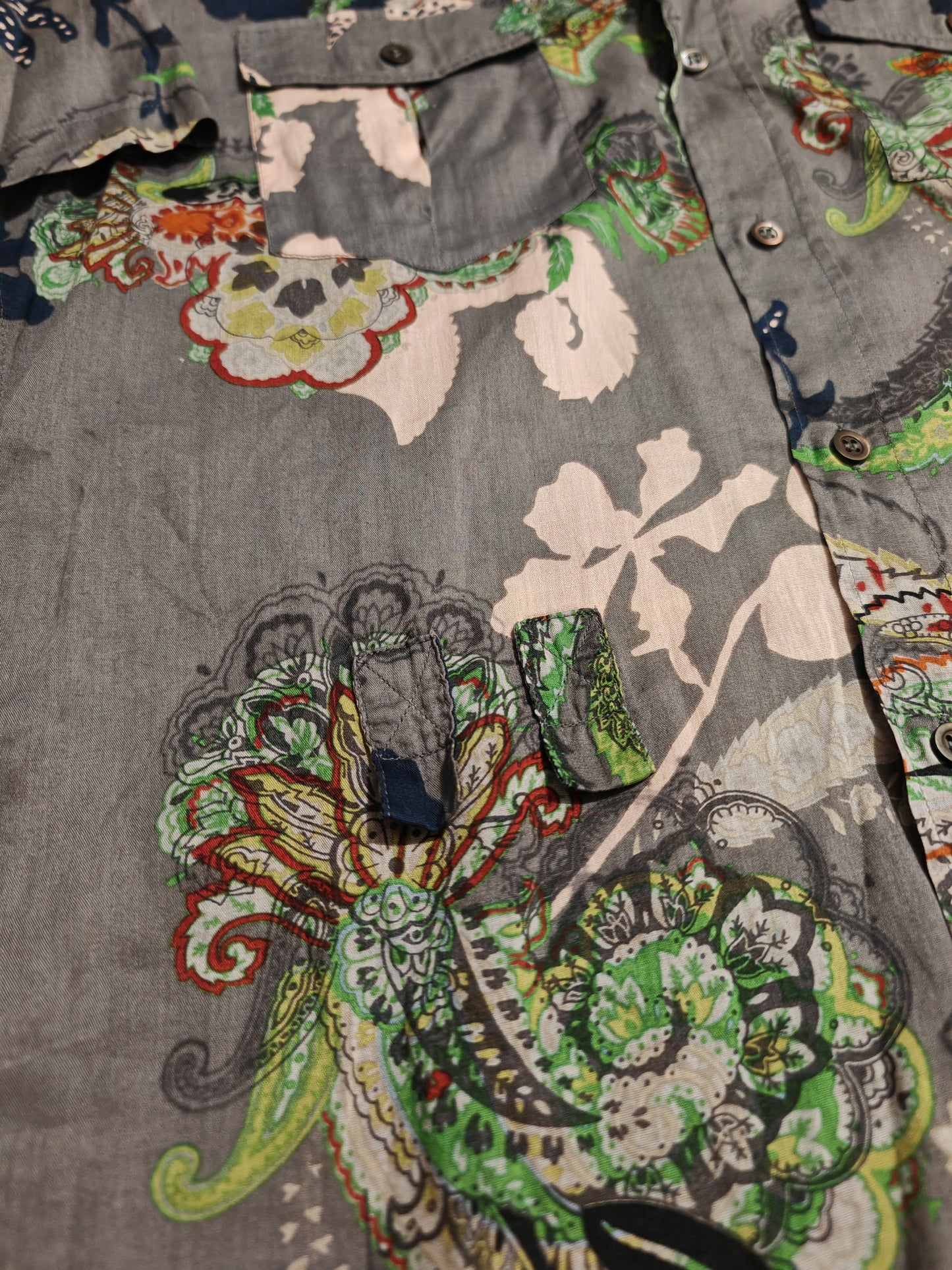 Camicia Dries Van Noten maniche corte floreale - M slim