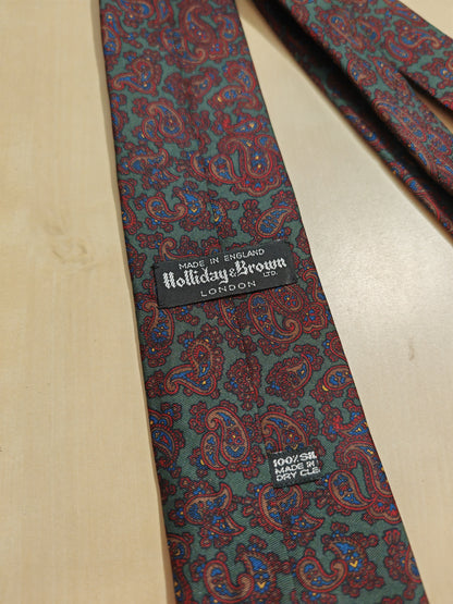 Cravatta Holliday & Brown paisley made in England