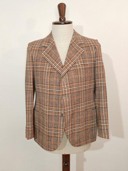 Giacca sartoriale anni '70 tweed - tg. 46/48 corta