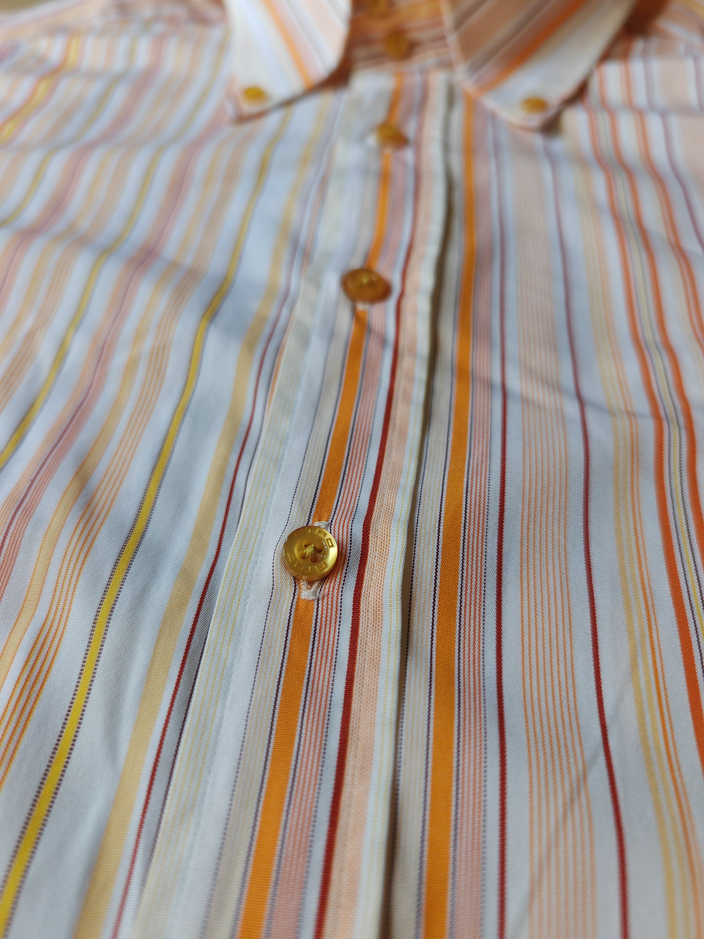 Camicia Etro righe pesca - tg. M (collo 40)