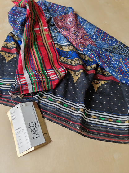 Pareo/pashmina in georgette di seta La Perla Mare anni '80 NOS