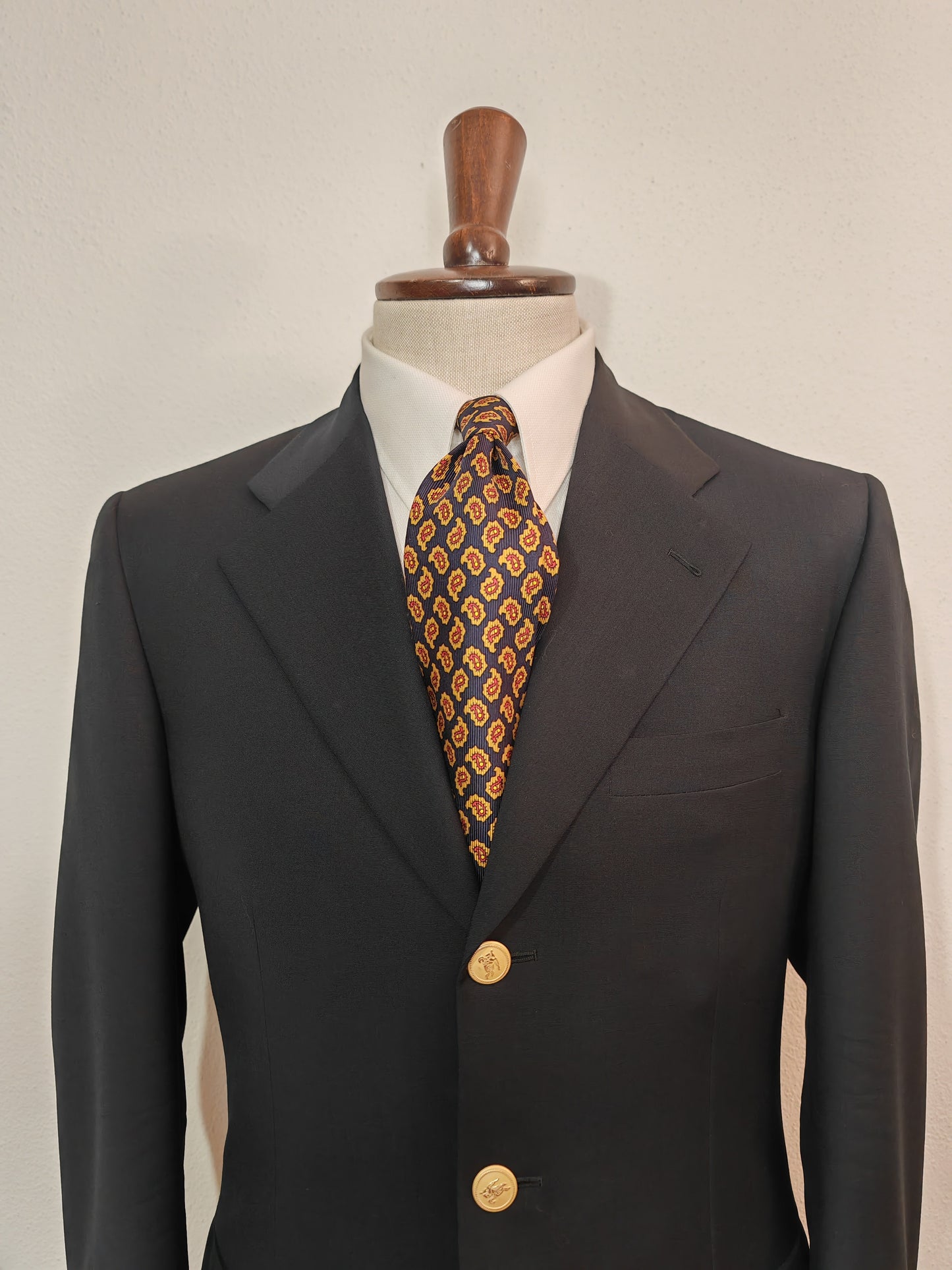 Blazer Burberrys anni '80 bottoni oro con logo - tg. 46