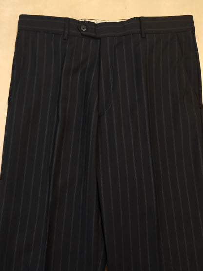 Completo anni '90 blu notte gessato - tg. 50