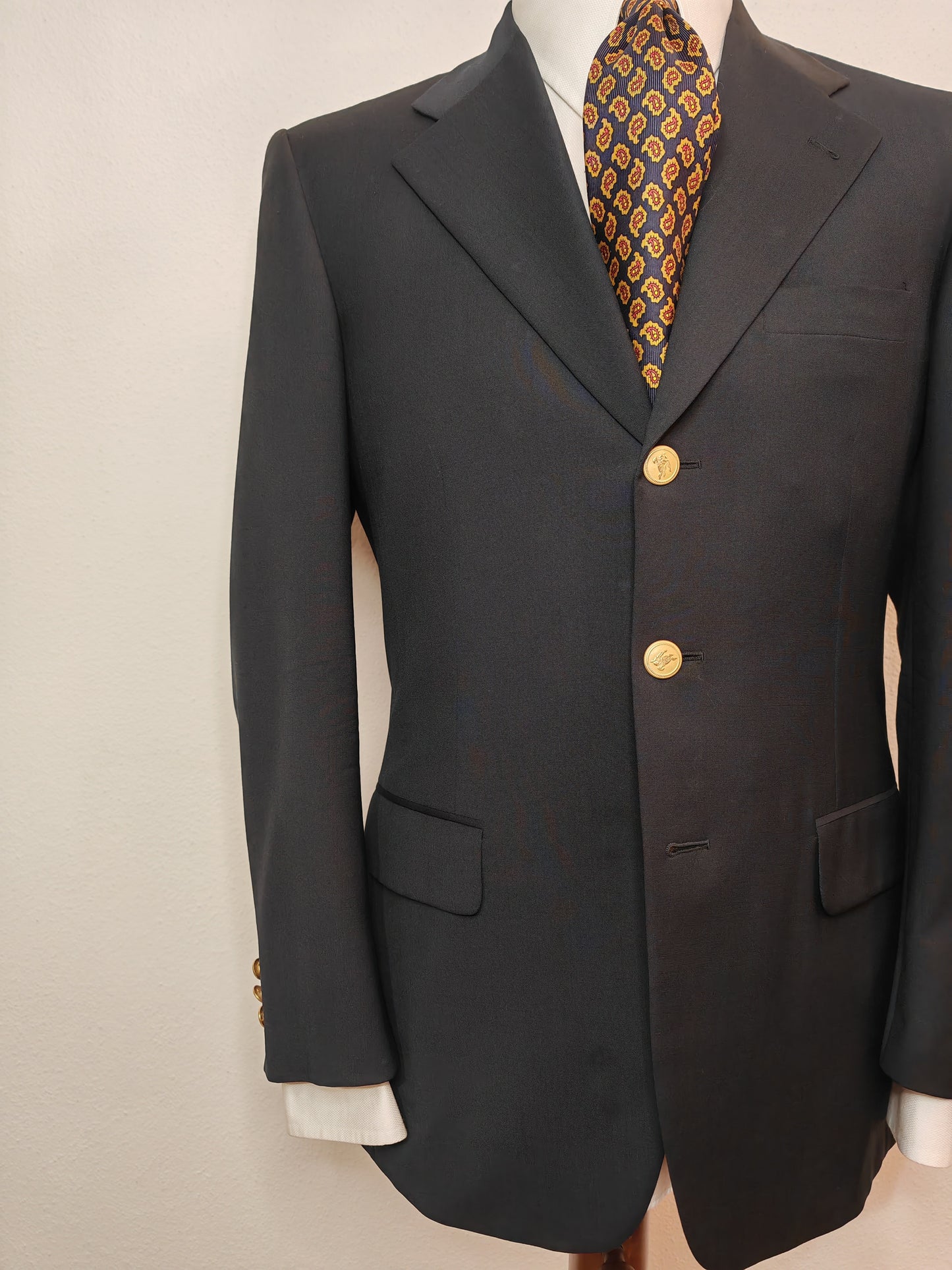 Blazer Burberrys anni '80 bottoni oro con logo - tg. 46