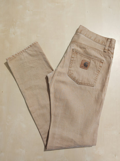 Carhartt denim "Racket pant", desert - W30