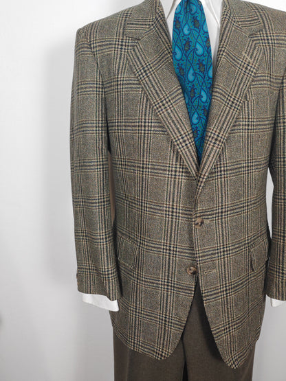 Giacca principe di Galles Ermenegildo Zegna in lana e mohair - tg. 52