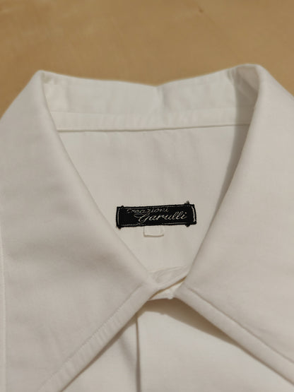 Camicia da smoking anni '70 con collo italiano - tg. M collo 40