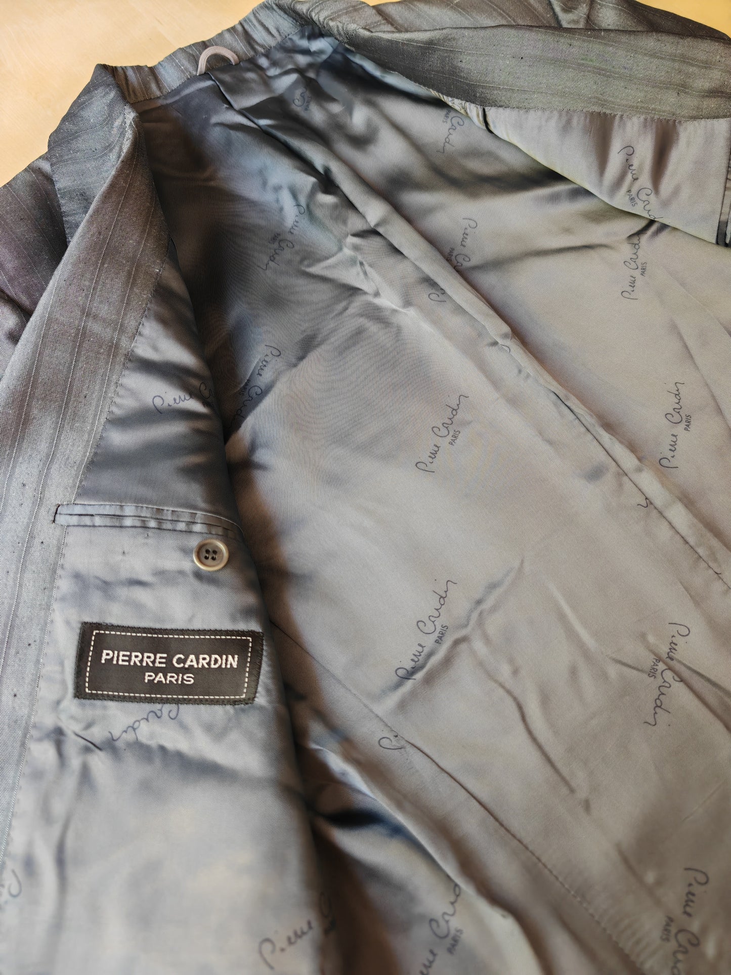 Giacca Pierre Cardin anni '80 in seta shantung - tg. 48