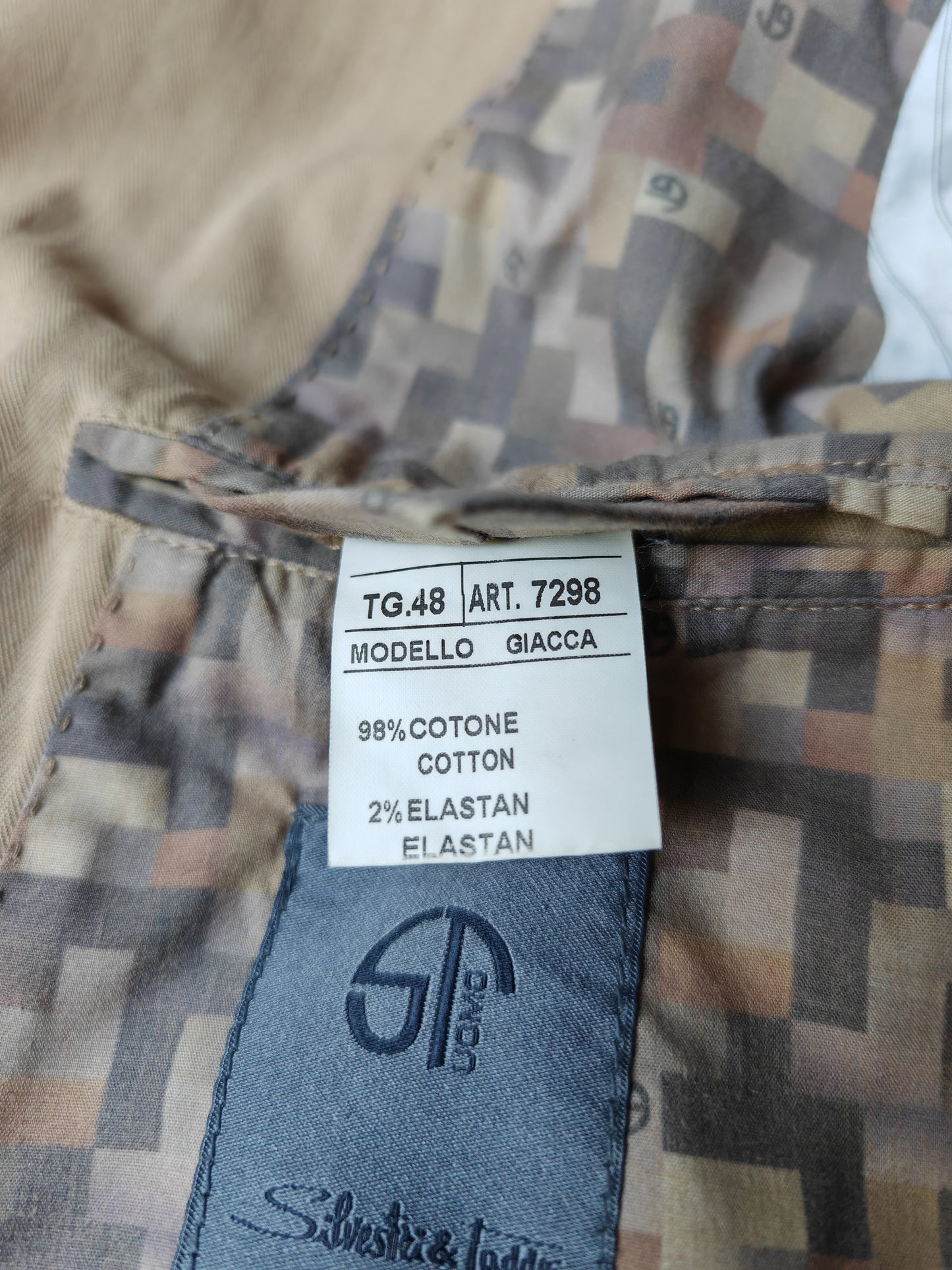 Double-breasted cotton jacket - size 48