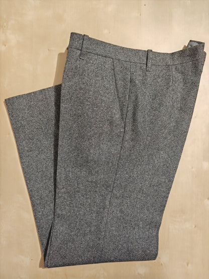 Pantalone sartoriale anni '70 in grisaglia pesante - tg. 52