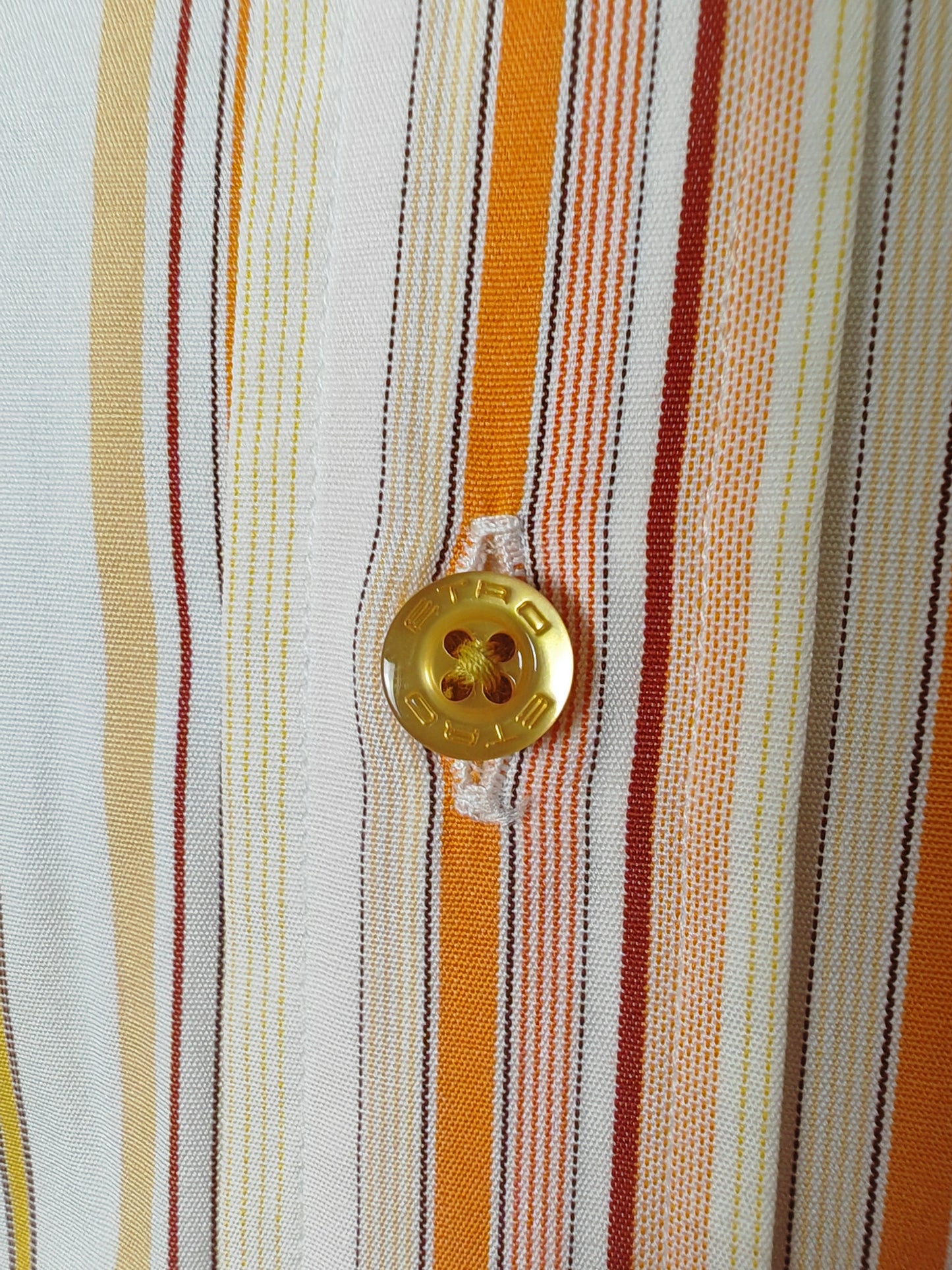 Camicia Etro righe pesca - tg. M (collo 40)