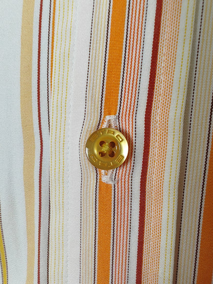Camicia Etro righe pesca - tg. M (collo 40)