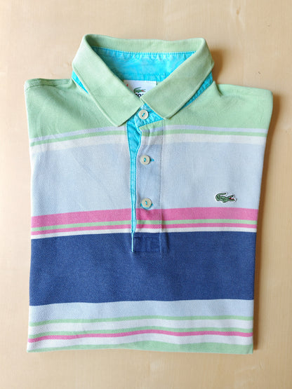 Polo Lacoste a righe multicolore - 4 (M)