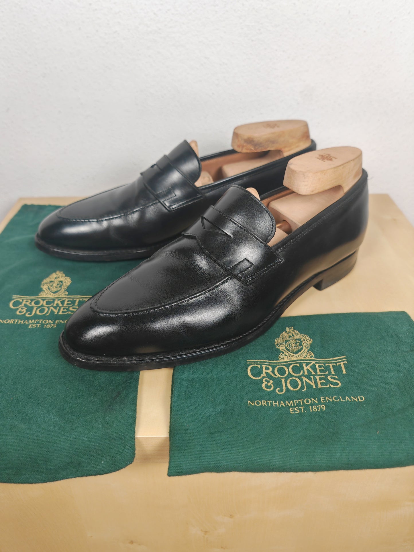Crockett & Jones Sydney penny loafer fondo gomma - 10 UK