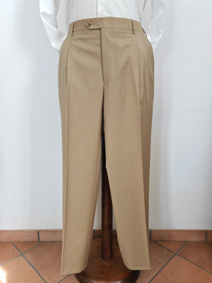 Completo anni '80 in fresco lana beige - tg. 52