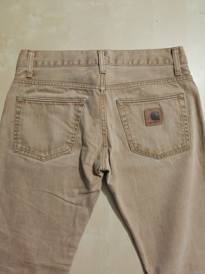 Carhartt denim "Racket pant", desert - W30