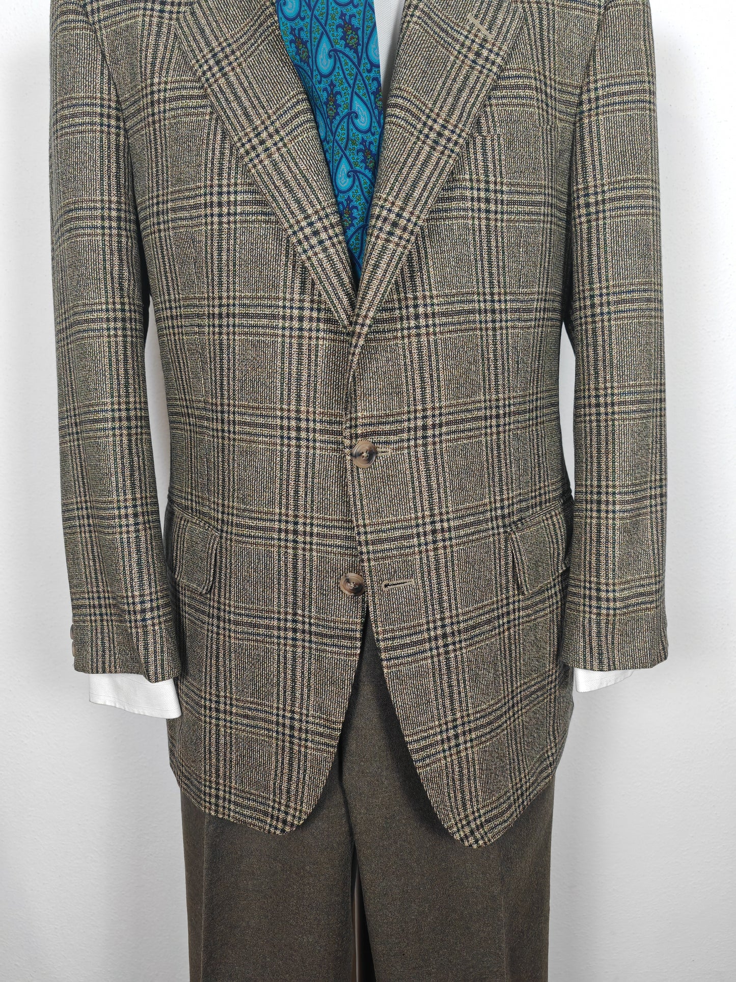 Giacca principe di Galles Ermenegildo Zegna in lana e mohair - tg. 52