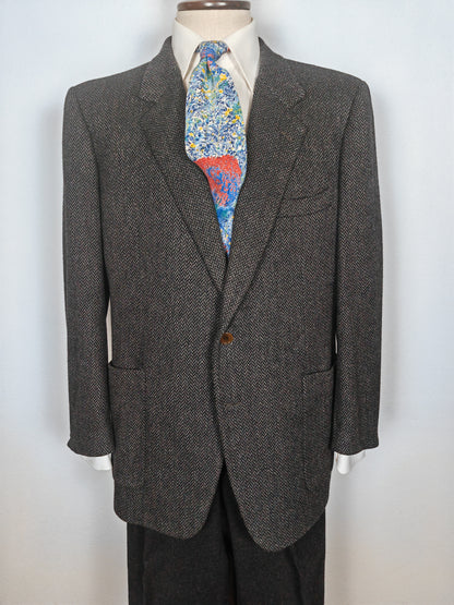 Giacca Burberrys herringbone in lana e cashmere - tg. 54/56