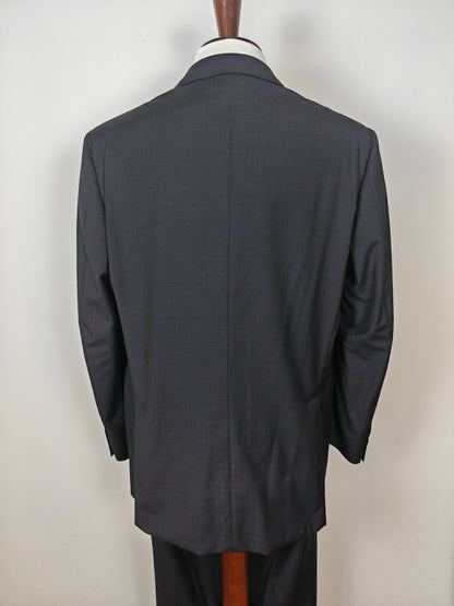 Completo Corneliani estivo in fresco lana blu a quadri - tg. 54
