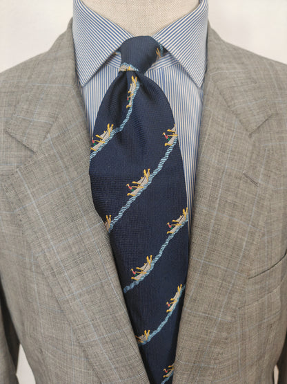 Cravatta Moschino blu con gondole